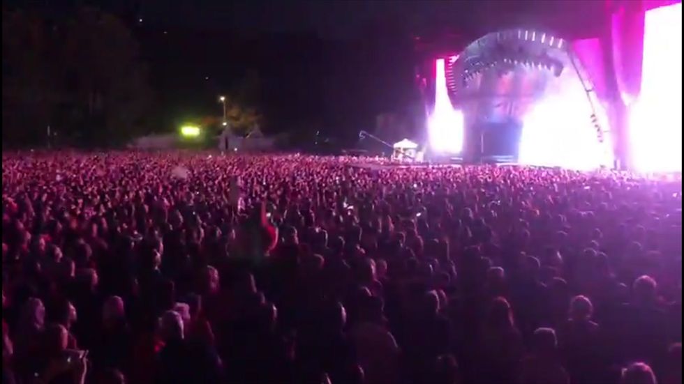 Kylie Minogue performs at Brighton Pride