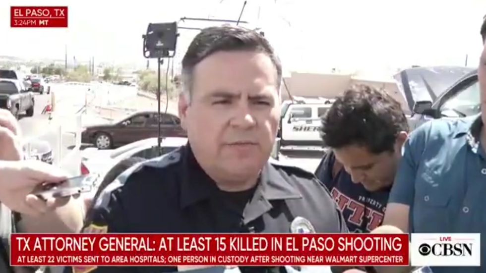 El Paso police say a 'white male in his 20s' is in custody