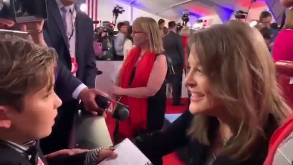 Marianne Williamson's response to a child asking if she has a pet: 'it died'