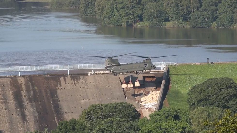 Whaley Bridge: Efforts continue to prevent full dam collapse in Derbyshire town