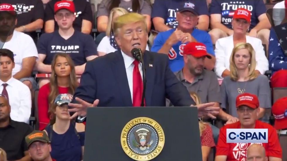 Trump launches scathing attack on 'The Squad': 'They reject everything that we hold dear'