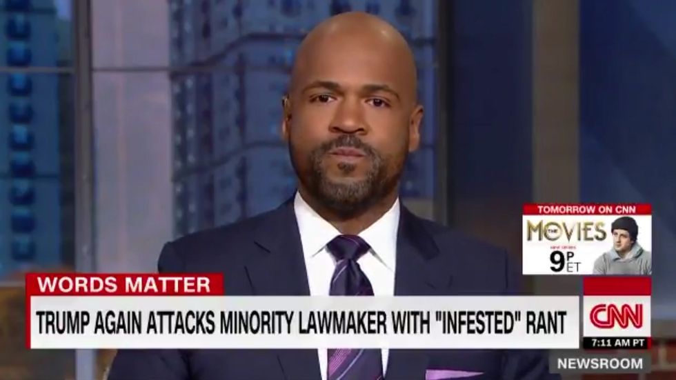'When he tweets about infestation, it's about black and brown people' CNN anchor gets upset over Trump's latest Tweets
