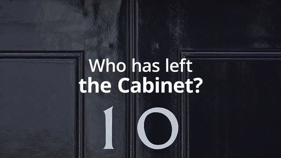 Who has left the cabinet in Boris Johnson's reshuffle? 