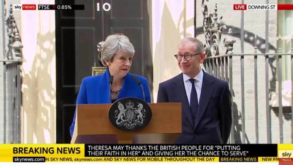 'I think not' Theresa May addresses Brexit heckler during farewell speech