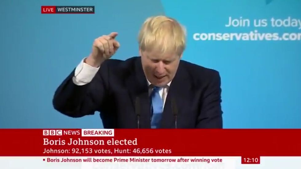 Boris Johnson says 'dude' in his prime ministerial victory speech