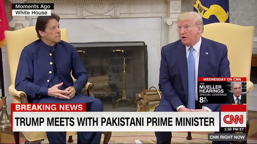 Donald Trump claims India’s prime minister asked him to ‘mediate’ with Pakistan over contested territory