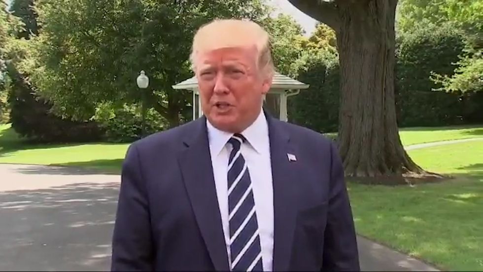 Donald Trump says the US will be working with the UKafter Iran’s Revolutionary Guard Corps seized British oil tanker in the Strait of Hormuz
