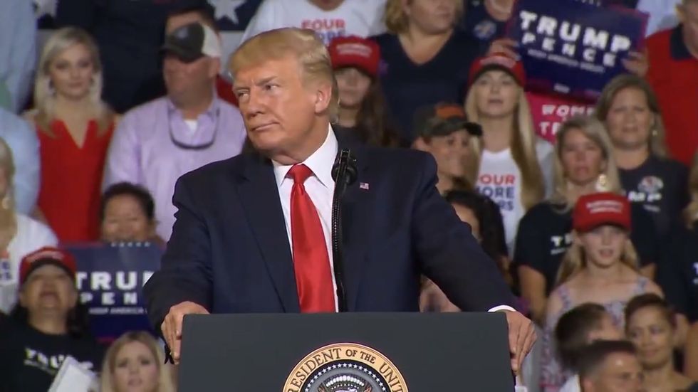 Trump says he tried to stop 'send her back' chants but video proves he didn't