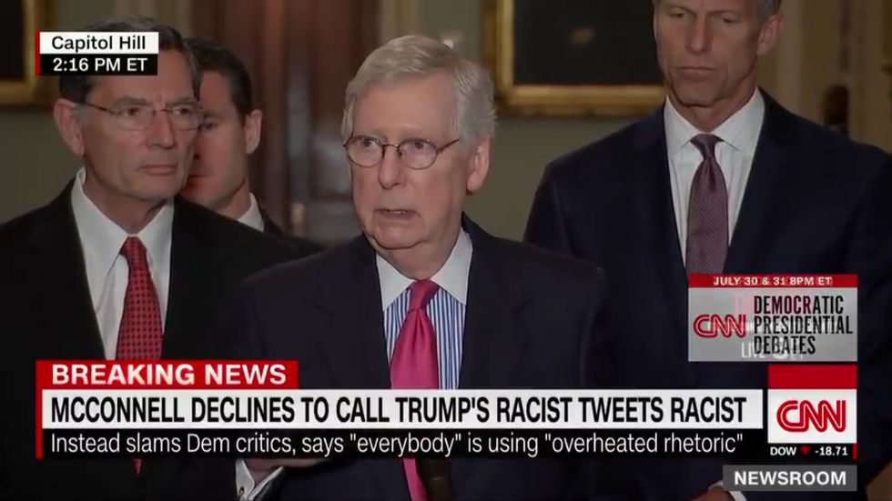 Mitch McConnell says Donald Trump 'is not a racist'
