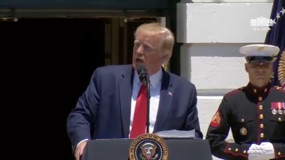 Donald Trump falsely claims Democratic congresswoman Ilhan Omar had praised al-Qaeda