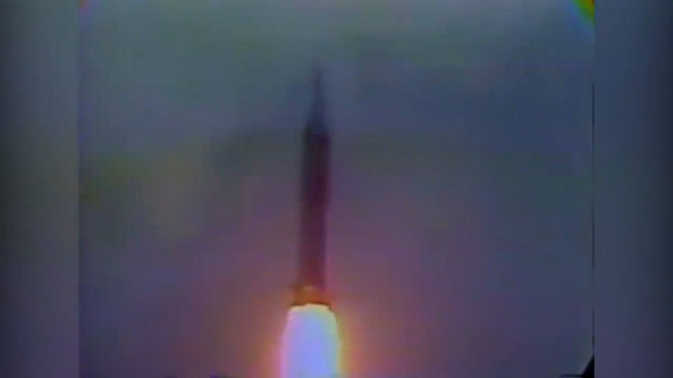 Apollo 11 spaceship takes off for moon mission on 20 July 1969