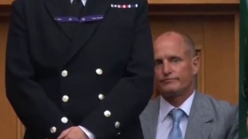 Woody Harrelson not allowed back into Wimbledon court during play