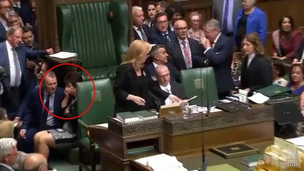 Tory whip Jo Churchill appears worried as result on vote to prevent no-deal Brexit is announced