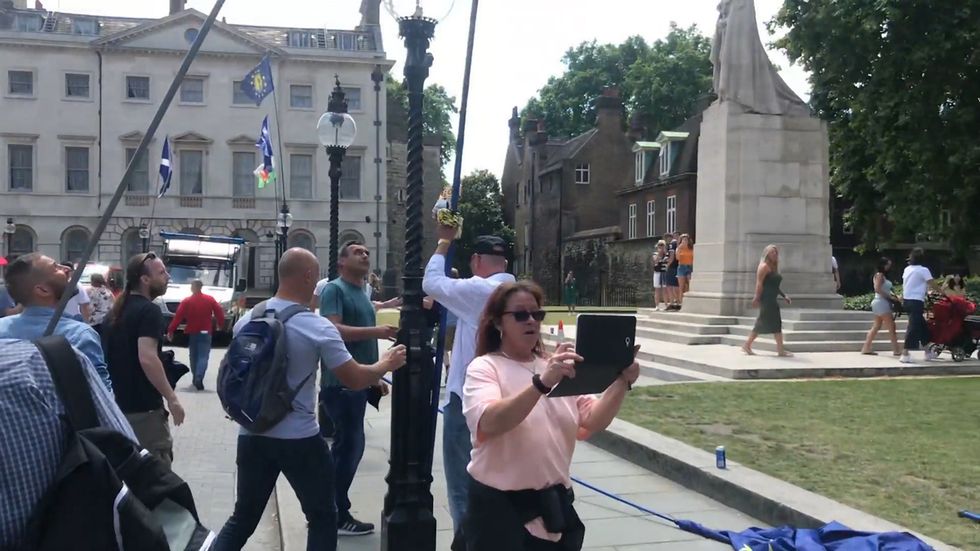 Tommy Robinson supporters descend on Parliament after EDL founder jailed for nine months for contempt of court