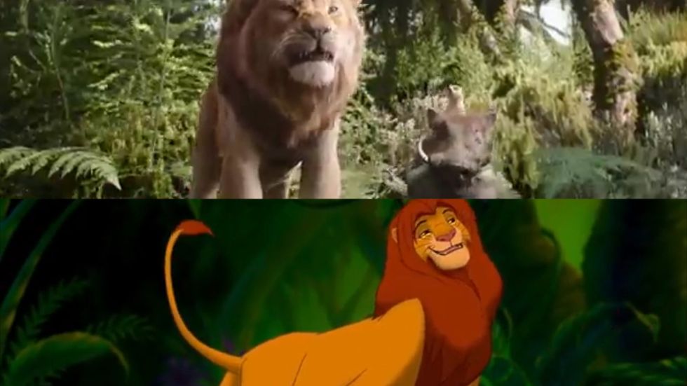 The Lion King remake's Hakuna Matata shot-for-shot with original