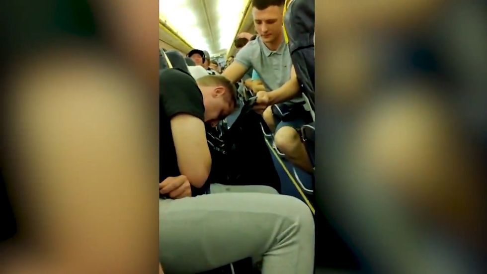 Man vomits in aisle on rowdy Ryanair flight to Croatia