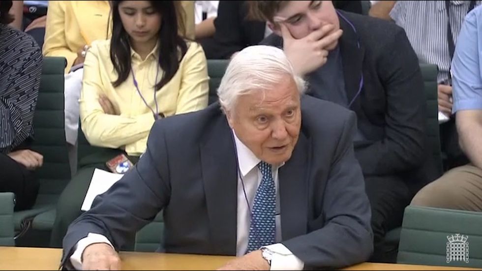 David Attenborough says he is 'sorry' that there are people in power in USA and Australia who still deny climate change