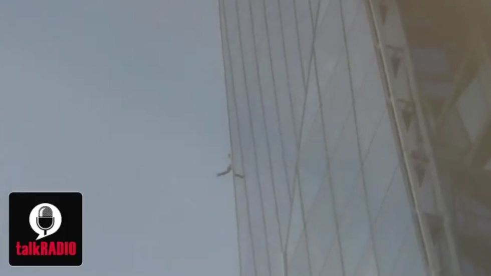 Man seen climbing The Shard in London
