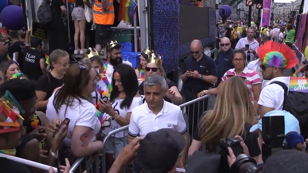 Sadiq Khan joins thousands for London Pride 2019