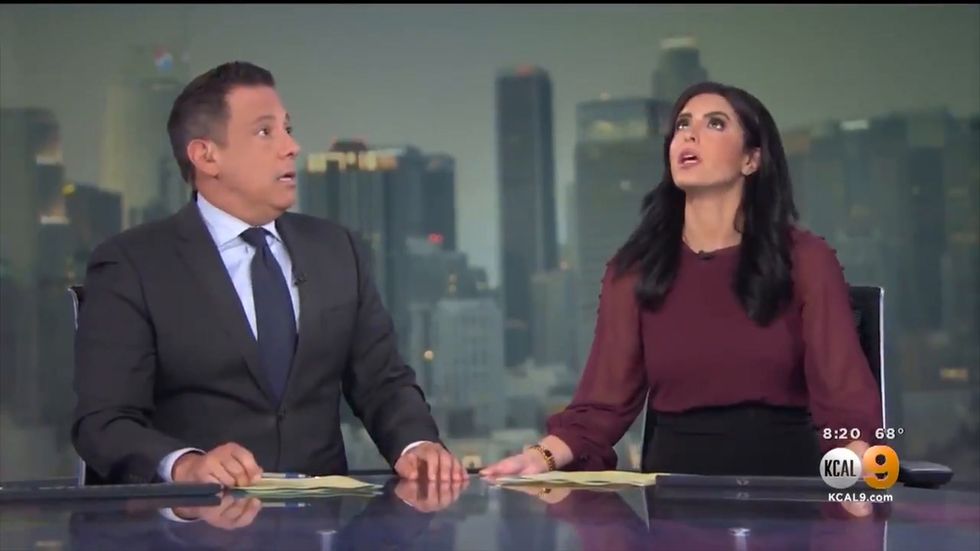 Los Angeles newsroom shakes live on air as earthquake hits California