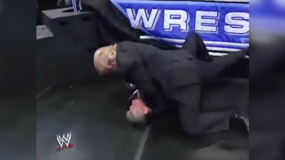 Donald Trump attacks Vince McMahon at Wrestlemania 23