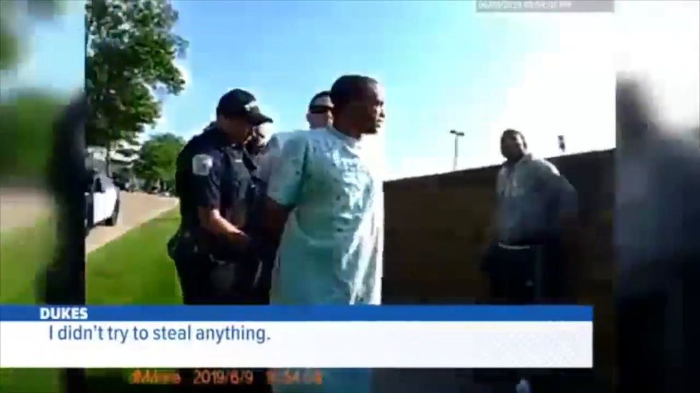 Police bodycam footage shows black patient being arrested in Illinois 'for trying to steal the IV machine' he was hooked up to