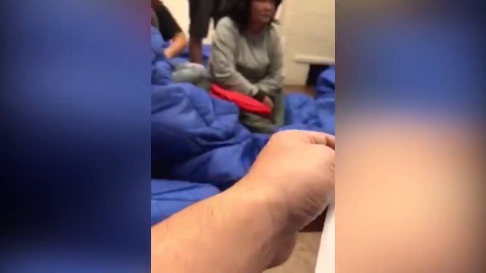 Texas congressman Joaquin Castro films  migrants in 'cramped' cell at El Paso detention centre