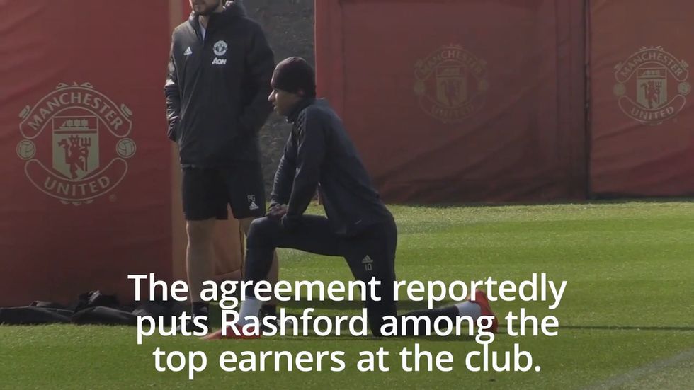 Marcus Rashford signs new four-year contract at Manchester United