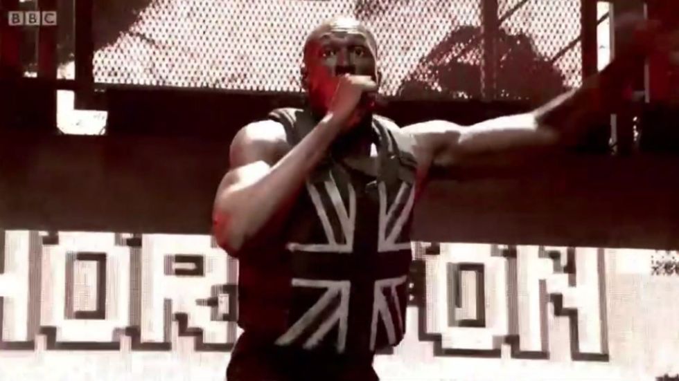 Stormzy performs Know Me From at Glastonbury