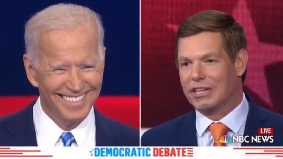 Democratic debate: Eric Swalwell urges Joe Biden to 'pass the torch'