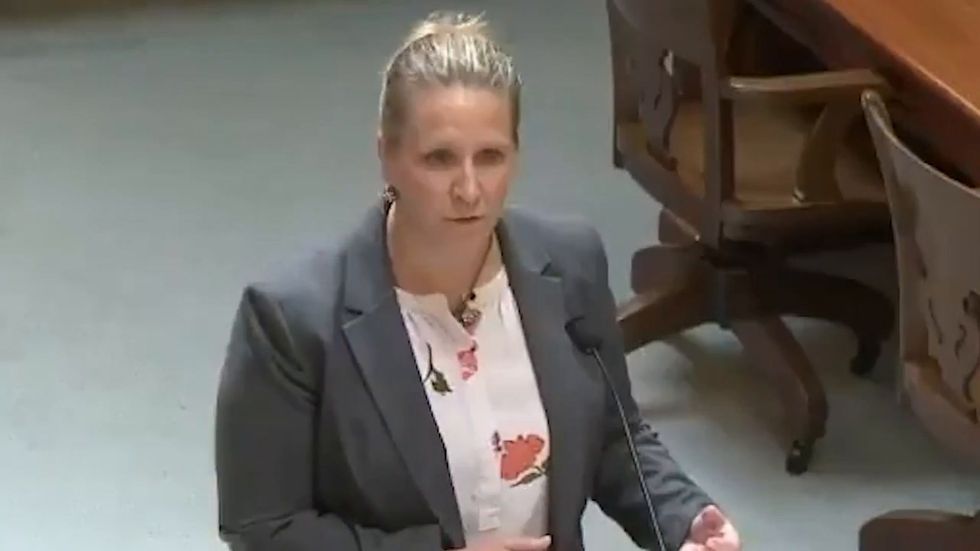 Trump official Sarah Fabian tries to argue that detained migrant children did not need beds