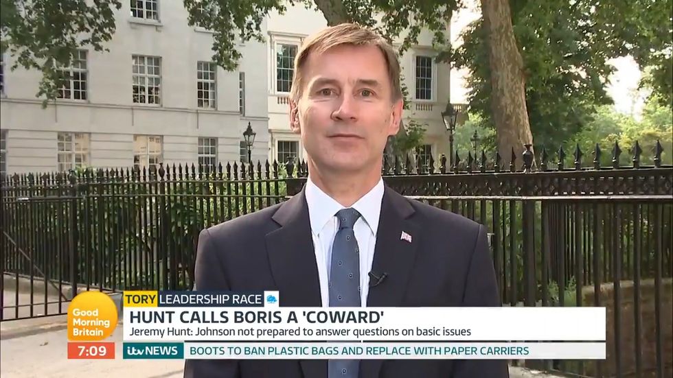 Jeremy Hunt refuses to answer question on abortion