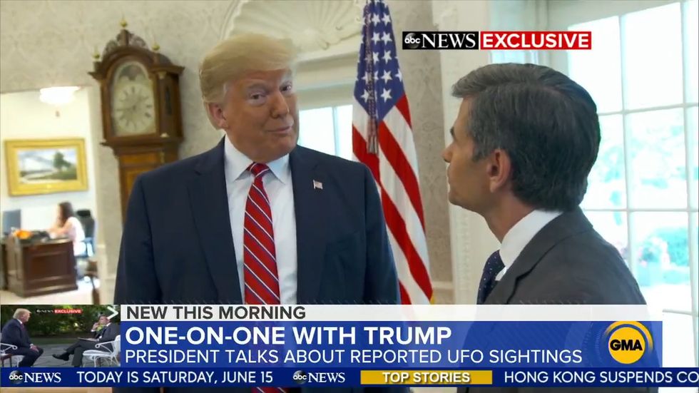 Donald Trump on UFO rumors 'We're watching'