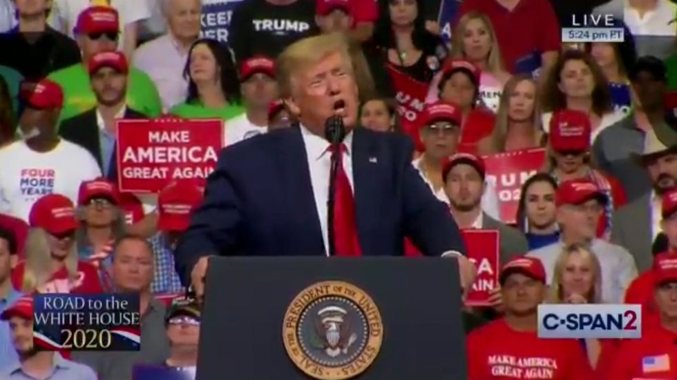 Donald Trump launches his 2020 campaign by attacking Hillary Clinton and the Democrats