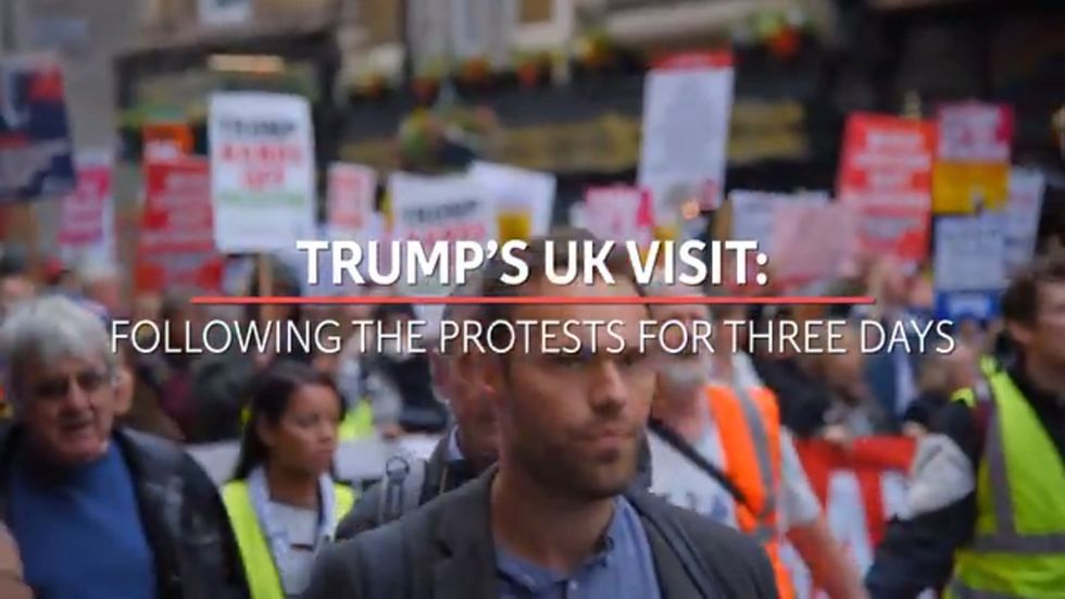 Trump’s UK visit: Following the protests for three days