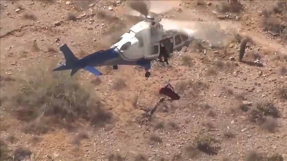 Stretcher spins out of control during helicopter rescue in Arizona