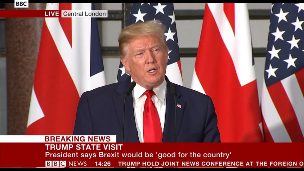 Donald Trump says NHS is 'on the table' in post-Brexit trade deal