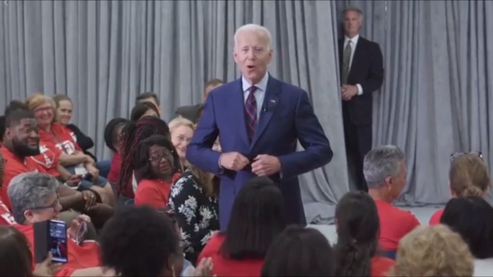 Joe Biden tells 10-year-old girl 'I bet you are as smart as you are good looking'
