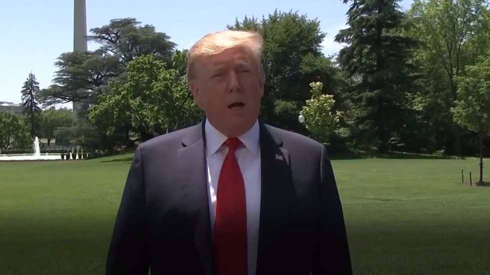Trump says he 'feels badly' for Theresa May following her resignation