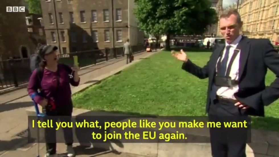 Tory Brexiteer called a 'liar' by Leave supporter during BBC interview