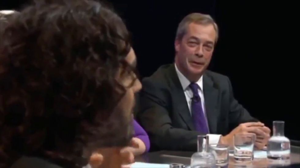 Russell Brand argues Nigel Farage is a 'pound-shop Enoch Powell' in 2014 episode of Question Time