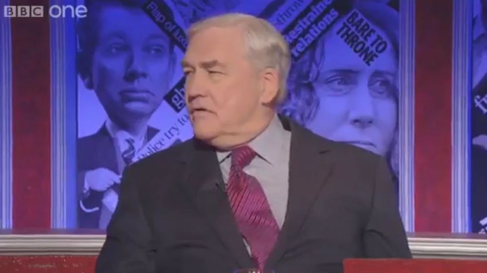 Ian Hislop takes on Conrad Black on Have I Got News for You in 2012