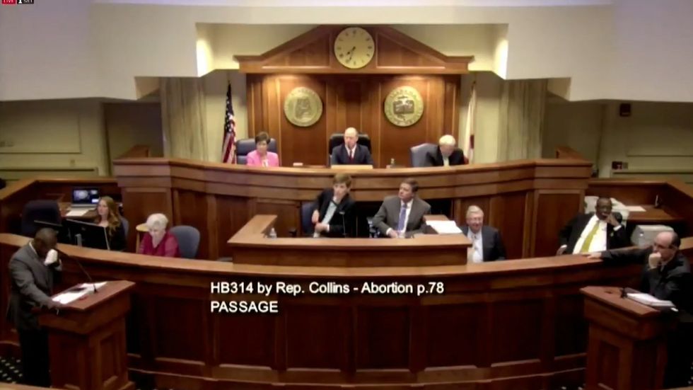 Bobby Singleton gives tearful speech after Alabama passes bill banning abortion: 'What you just said to my little girl that it's ok for a man to rape you'