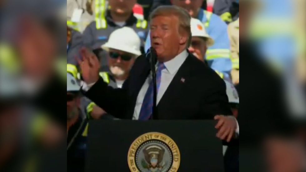 Donald Trump on the Green New Deal: 'That's a hoax like the hoax I just went through'