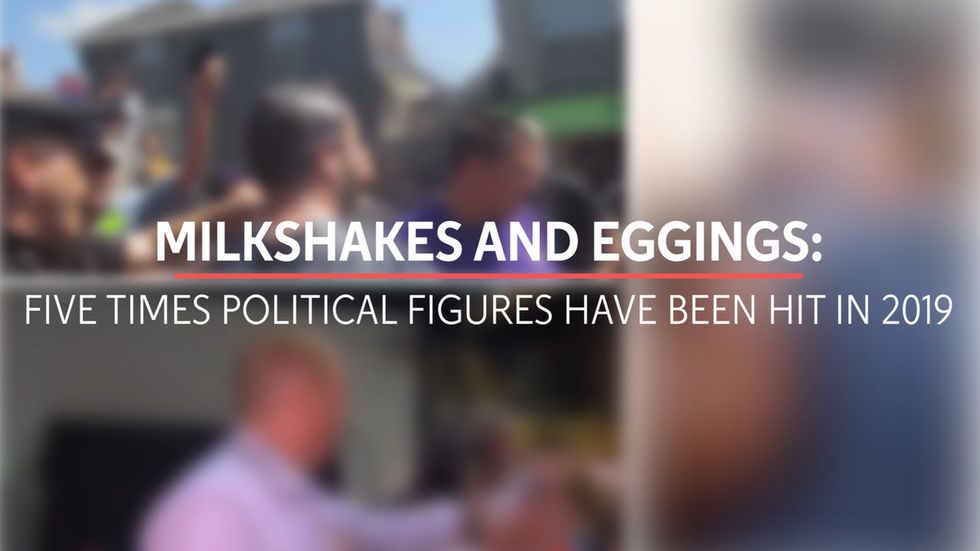 Milkshakes and eggings: Five times political figures have been hit in 2019