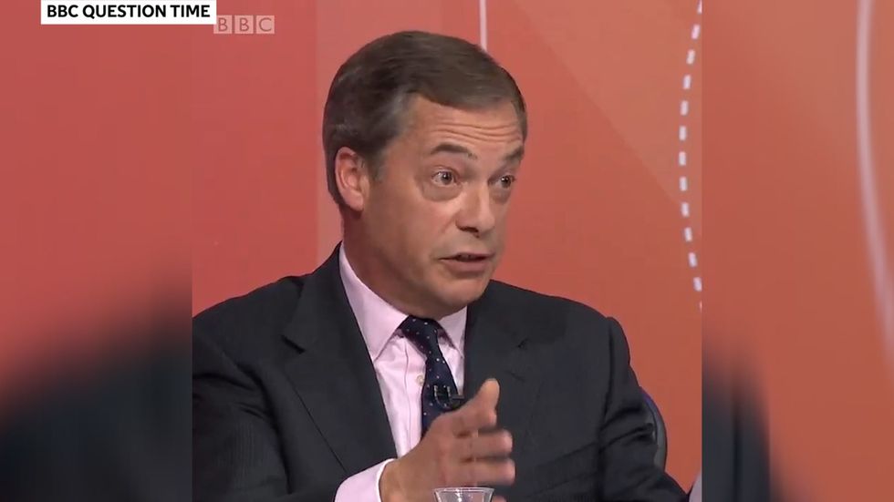 Nigel Farage fails to answer question on WTO trade deals on Question Time