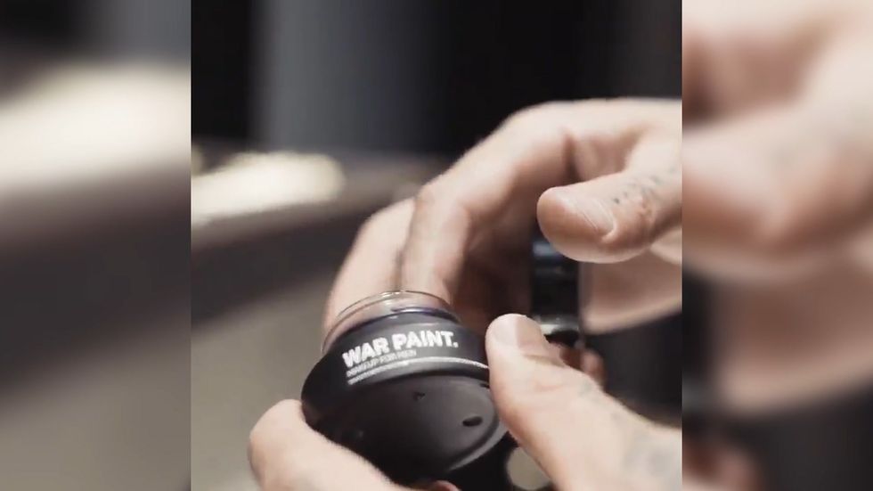 War Paint create makeup for men