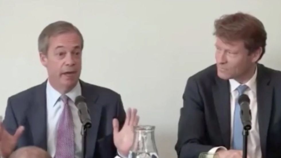 'It's jolly nice that you've made the effort to come here this morning' Nigel Farage points out lack of BBC coverage for the Brexit Party