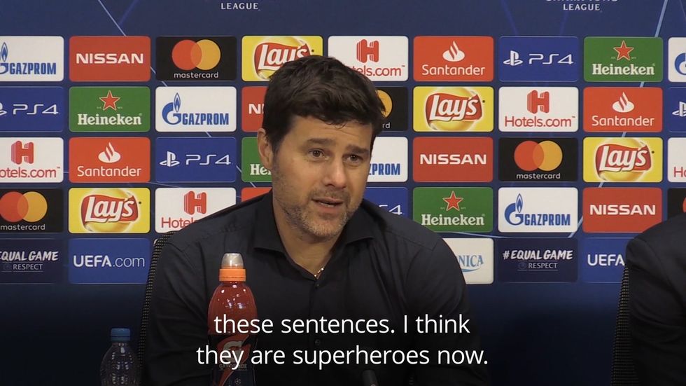 Mauricio Pochettino labels Tottenham players 'superheroes' after win over Ajax