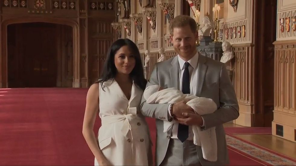 Harry and Meghan show baby Archie to the world for the first time